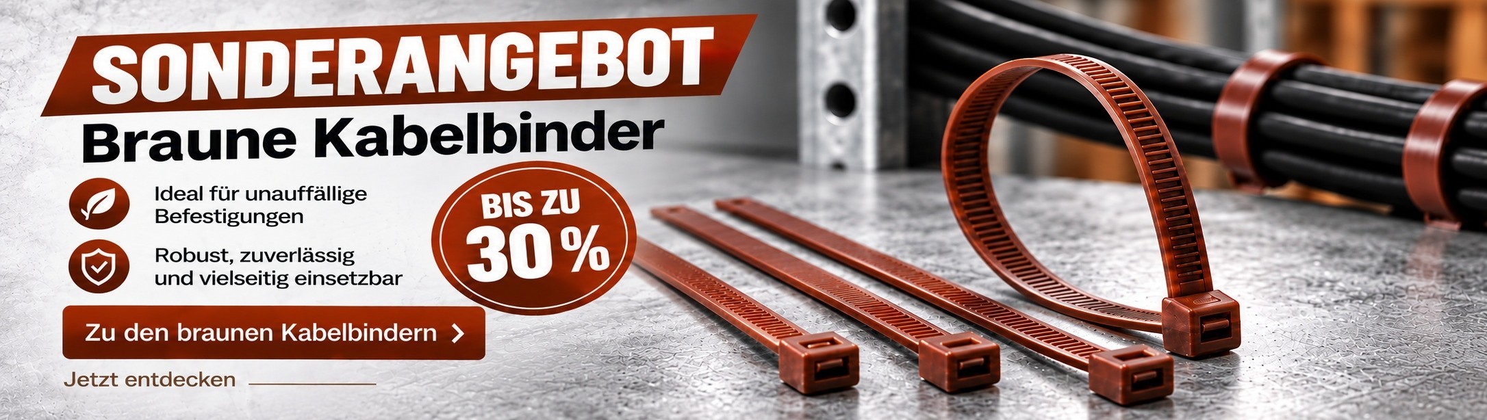 kabelbinder braun