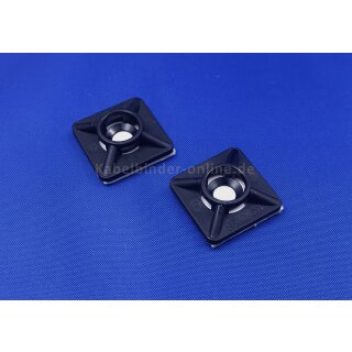 Klebesockel 19 x19 mm Schwarz 1 VP = 100 Stück
