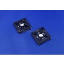 Klebesockel 19 x19 mm Schwarz 1 VP = 100 Stück
