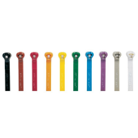 Kabelbinder farbig mit Stahlnase 203 x 2,4 mm 1