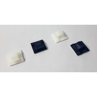 Klebesockel mit Kabelclip 12x11.5x11.9 mm  100...