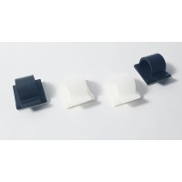 Klebesockel mit Kabelclip 15.4x17.1x18.1 mm  100...