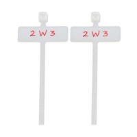 Kabelbinder 200x2,5 mm mit Beschriftungsfeld Natur 3