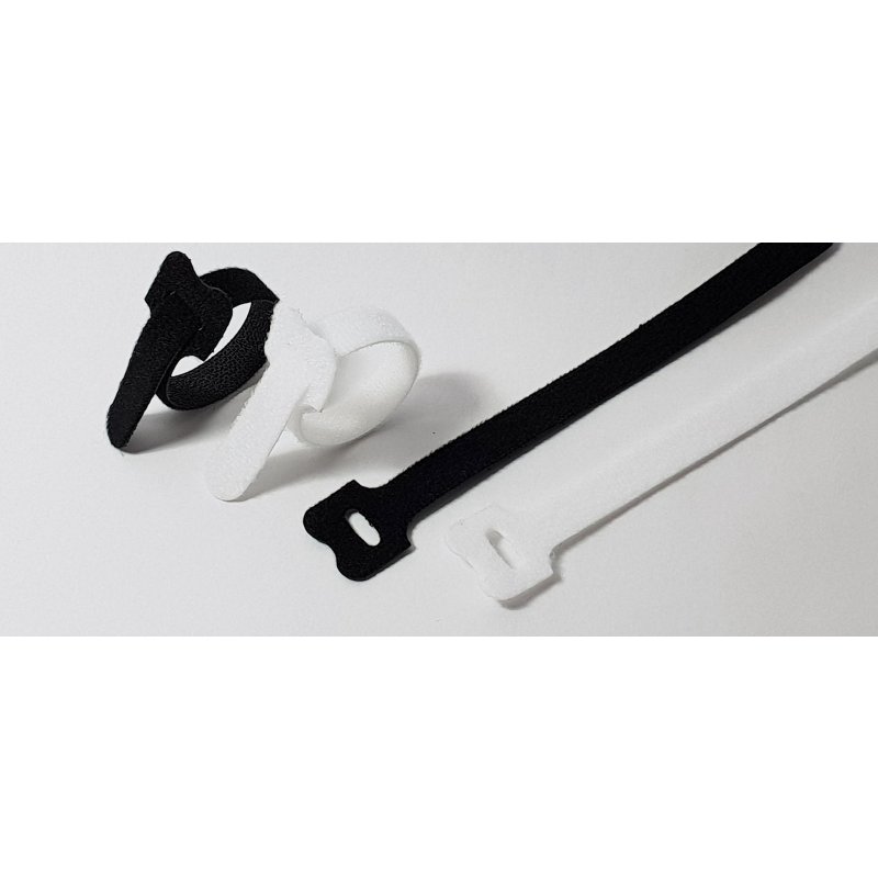 4 Stk Elastische wiederverwendbare Kabelbinder Klettband mit Schnalle 12 Zoll 