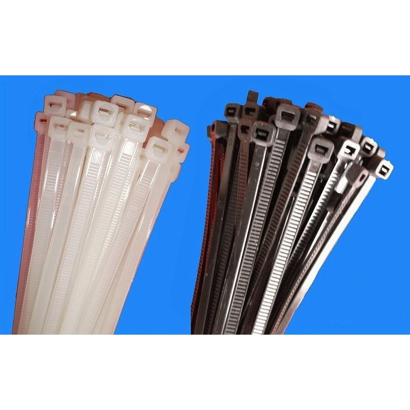 100 Kabelbinder 3 mm breit, 100 mm lang, weiß, 0,95 €