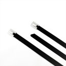 100 Stück Kabelbinder Edelstahl 360 x 4,6 mm schwarz beschichtet