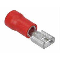 Flachsteckhülse teilisoliert 4,8x0,8-1 rot FH04