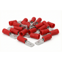 Flachstecker teilisoliert 6,3x0,8-1 rot FS05