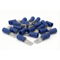 Flachstecker teilisoliert 6,3x0,8-2,5 blau FS10