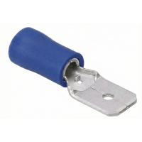 Flachstecker teilisoliert 6,3x0,8-2,5 blau FS10