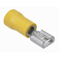 Flachsteckhülse teilisoliert 6,3x0,8-6 gelb FH11