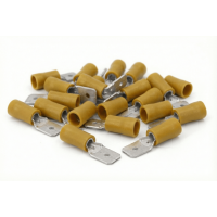 Flachstecker teilisoliert 6,3x0,8-6 gelb FS11