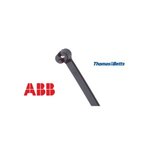 Kabelbinder 295 x 4,8 mm mit Stahlzunge TY5253MXR Ty-Rap® Schwarz 1 VP = 100 Stück Schwarz