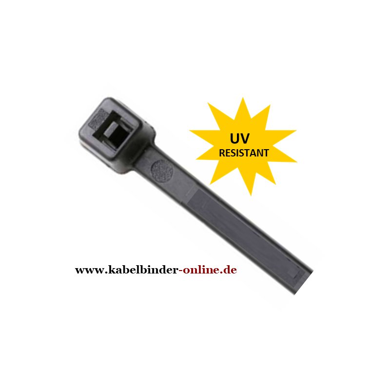 Kabelbinder Breite: 2,2 mm schwarz Polyamid 6.6