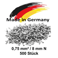 Aderendhülsen 0,75 mm² / 8mm N grau – isolie