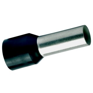 Aderendhülsen 1,5 mm² / 12mm HLS schwarz DIN 1VP=500 Stück