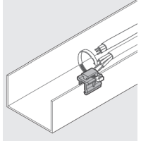 E-Klips® Edge Clips Solarclips mit Kabelbinderhalterung 