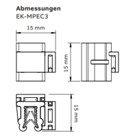 E-Klips® Edge Clips Solarclips mit Kabelbinderhalterung 