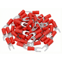 Gabelkabelschuhe teilisoliert 0,5-1,5 mm&sup2; rot M5...