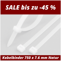 Kabelbinder 750 x 7,6 mm Natur 1 VP = 10 gallery