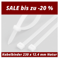 Kabelbinder 230 x 12,4 mm Natur 1 VP = 1 gallery