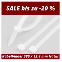 Kabelbinder 380 x 12,4 mm Natur 1 VP = 1 gallery