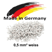 Aderendh&uuml;lsen 0,5 mm&sup2; weiss DIN 46228/4