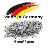 Aderendh&uuml;lsen 4,0 mm&sup2; grau DIN 46228/4