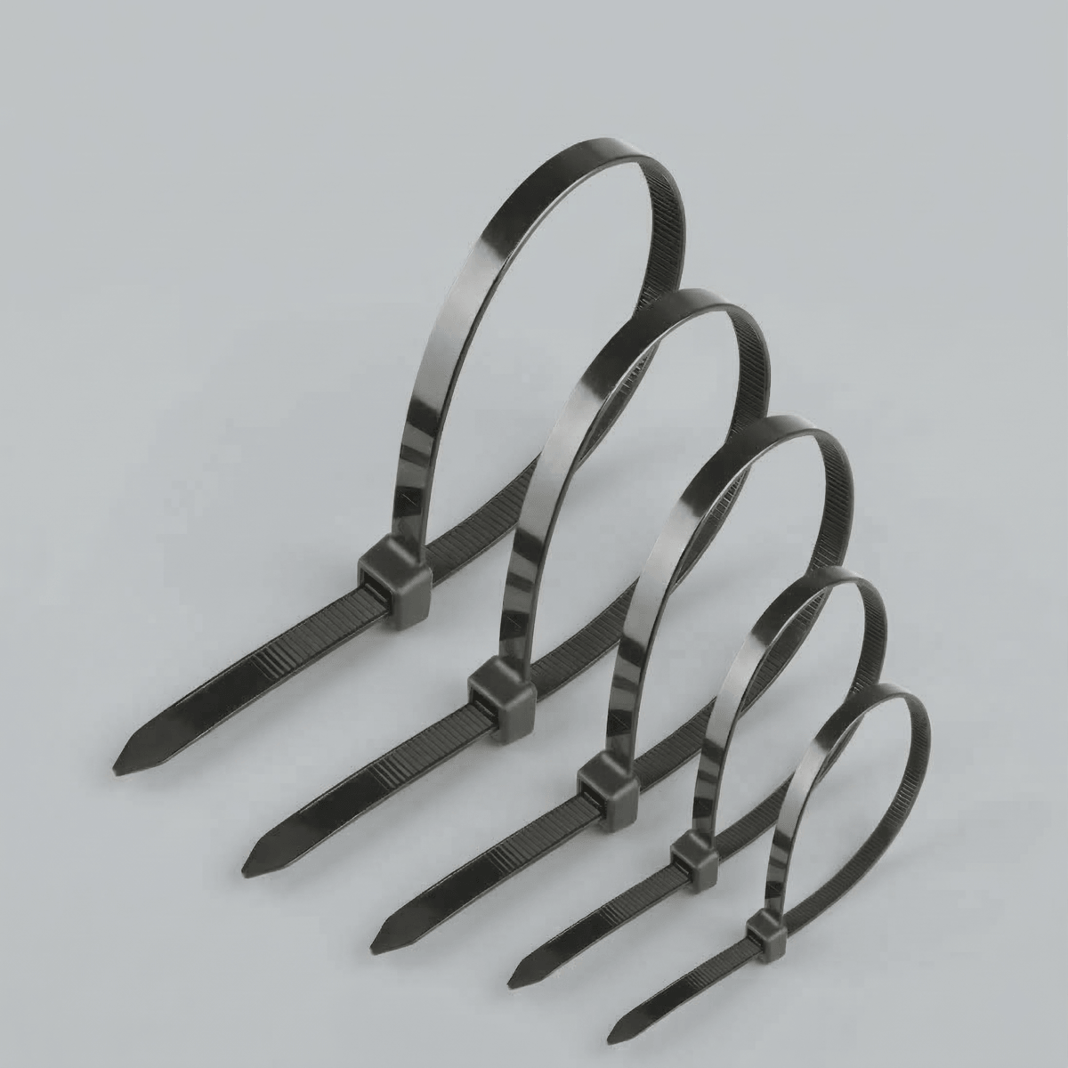 Losueeun Kabelbinder Wraps/Zip Ties, Schwarz 100Pcs 400MmX5Mm