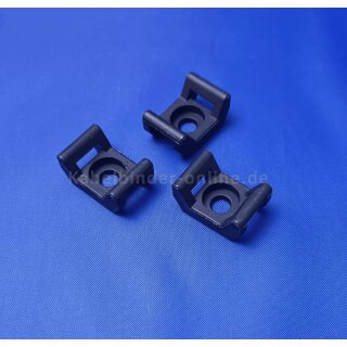 Schraubsockel 22 x 14 mm Schwarz 100 Stück